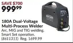 Princess Auto Pro Point 180A Dual-Voltage Multi-Process Welder offer