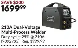 Princess Auto Pro Point 210A Dual-Voltage Multi-Process Welder offer