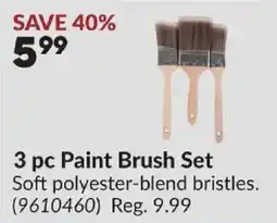 Princess Auto 3 pc Paint Brush Set offer