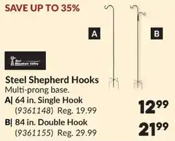 Princess Auto Red Mountain Valley steel shepherd hooks offer