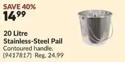 Princess Auto Stainless-Steel Pail offer