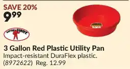 Princess Auto Little Giant 3 Gallon Red Plastic Utility Pan offer