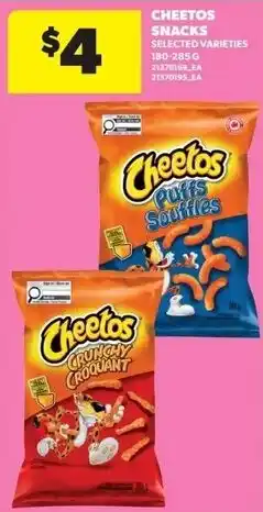 Real Canadian Superstore Cheetos snacks selected varieties offer