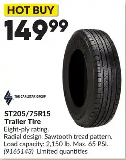 Princess Auto The Carlstar Group ST205/75R15 Trailer Tire offer