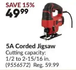 Princess Auto Sxl 5a corded jigsaw offer