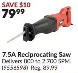 Princess Auto 7.5A Reciprocating Saw offer
