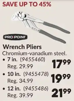 Princess Auto Pro Point Wrench Pliers offer