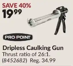 Princess Auto Pro Point Dripless Caulking Gun offer