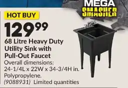 Princess Auto Mega Smasher 68 Litre Heavy Duty Utility Sink with Pull-Out Faucet offer