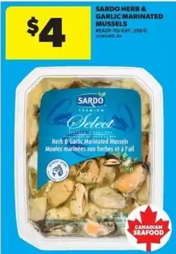 Real Canadian Superstore Sardo herb & garlic marinated mussels offer