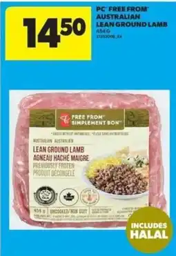 Real Canadian Superstore PC Australian lean ground lamb offer