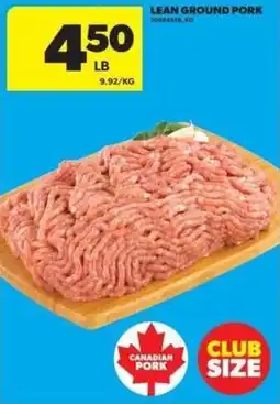 Real Canadian Superstore Lean ground pork offer