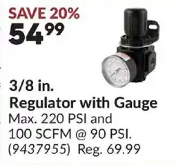 Princess Auto Regulator with Gauge offer