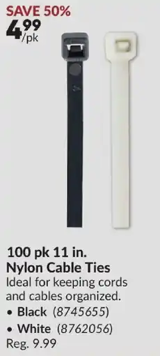 Princess Auto Nylon Cable Ties offer