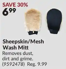 Princess Auto Sheepskin/Mesh Wash Mitt offer