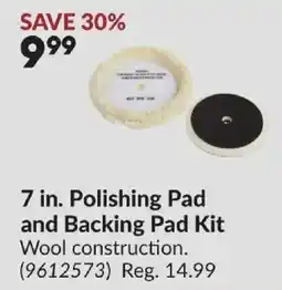 Princess Auto 7 in. Polishing Pad and Backing Pad Kit offer