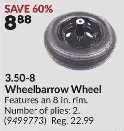 Princess Auto Wheelbarrow Wheel offer