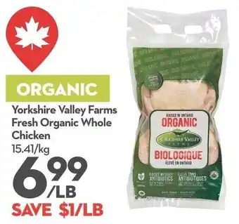 Yorkshire Valley Farms Fresh Organic Whole Chicken