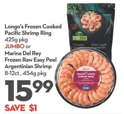Longo's Longo's frozen cooked pacific shrimp ring offer