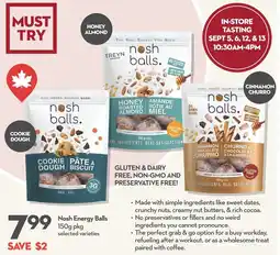 Longo's Nosh Energy Balls offer
