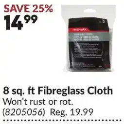 Princess Auto Bondor Fibreglass Cloth offer