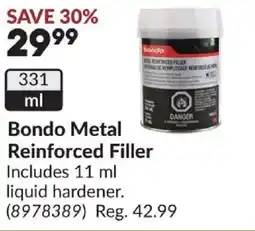 Princess Auto Bondo Metal Reinforced Filler offer