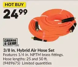 Princess Auto Grease & Gear 3/8 in. Hybrid Air Hose Set offer