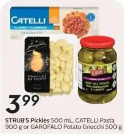 Safeway Strub's pickles catelli pasta garofalo potato gnocchi offer