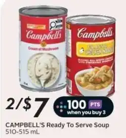 Safeway Campbell's Ready To Serve Soup offer
