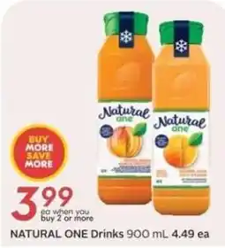 Safeway Natural One Drinks offer