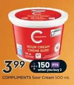 Safeway Compliments Sour Cream offer