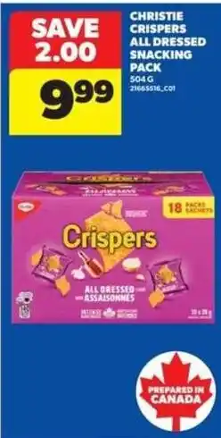 Real Canadian Superstore Christie crisps all dressed snacking pack offer