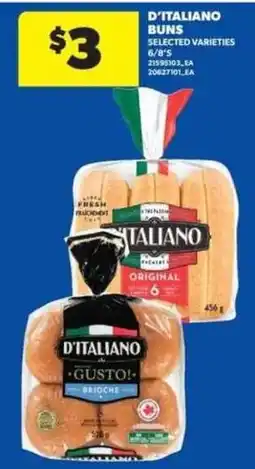 Real Canadian Superstore D'italiano buns selected varieties offer