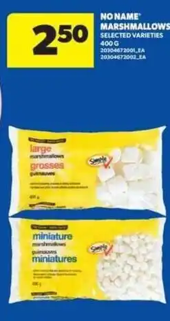 Real Canadian Superstore No Name marshmallows selected varieties offer