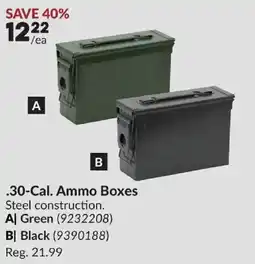 Princess Auto .30-Cal. Ammo Boxes offer