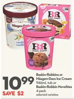 Longo's Baskin-Robbins or Häagen-Dazs Ice Cream offer