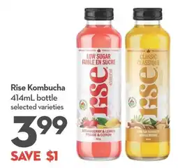 Longo's Rise Kombucha offer
