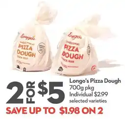 Longo's Longo's pizza dough offer