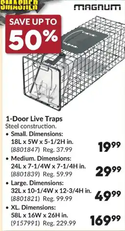 Princess Auto Magnum 1-Door Live Traps offer