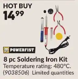Princess Auto Powerfist 8 pc Soldering Iron Kit offer