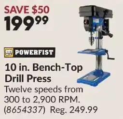 Princess Auto Powerfist 10 in. Bench-Top Drill Press offer