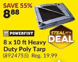 Princess Auto Powerfist 8 x 10 ft Heavy Duty Poly Tarp offer