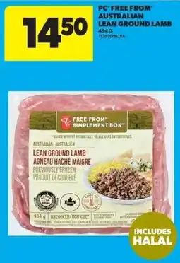Real Canadian Superstore PC Australian lean ground lamb offer