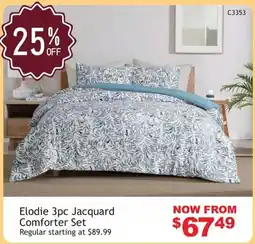 Beddington's Elodie 3pc Jacquard Comforter Set offer