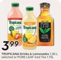 Safeway Tropicana Drinks & Lemonades offer