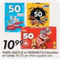 Safeway Mars, Nestle or Hershey's Chocolate or Candy offer