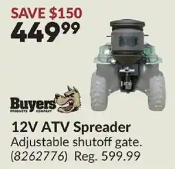 Princess Auto Buyers 12V ATV Spreader offer