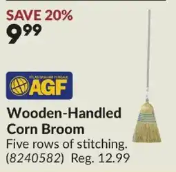 Princess Auto Agf wooden-handled corn broom offer