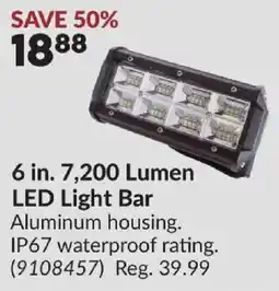 Princess Auto LED Light Bar offer