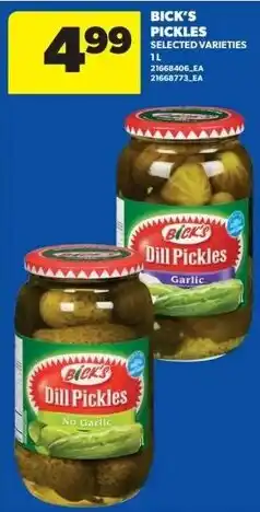 Real Canadian Superstore Bick's dill pickles offer